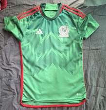 adidas Mexico National Team Soccer Jersey Shirt Green Red Size S