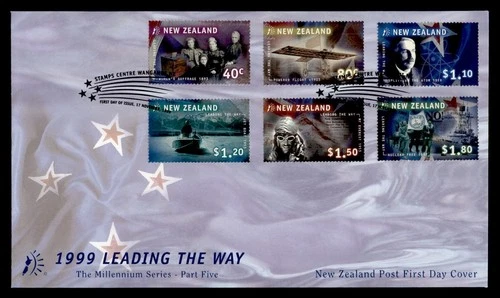 DR WHO 1999 NEW ZEALAND FDC MILLENNIUM SERIES COMBO $1.80 R38951