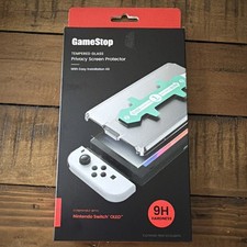 Tempered Glass Privacy Screen For Nintendo Switch OLED 9H Hardness GameStop NEW
