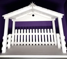  Christmas Manger, Stable , Nativity , Wooden