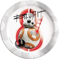 "Star Wars \"Die Letzten Jedi\" Partyteller Metallic Silber"