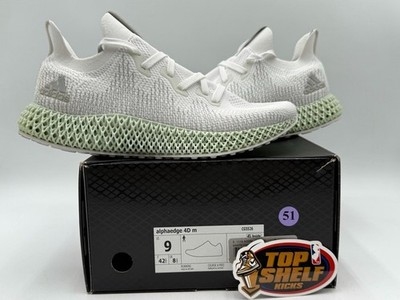 Adidas Alphaedge 4D Size 9 Authentic Used Runner Trainer OG Footwear White Rare