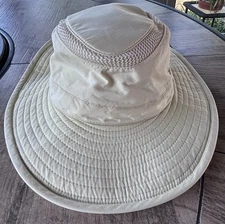 Tilley Airflo Wide Brim Hat Sun Fishing Outdoor Safari Hiking Size 7 1/8