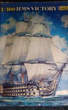 Vintage Heller Large HMS Victory 1/100 Model Kit Boxed