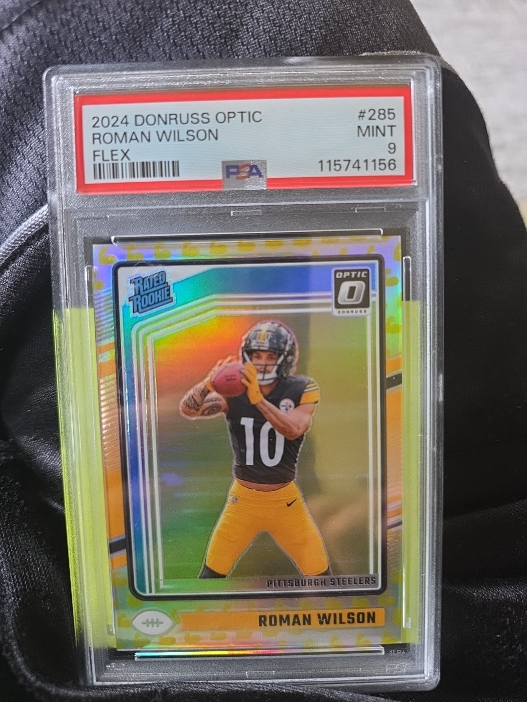 2024 Panini Donruss Optic Rated Rookie Roman Wilson #285 Flex Prizm /149 (RC)