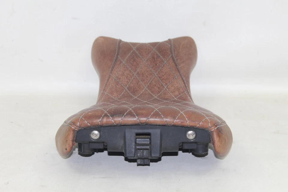 BMW R NineT R9T 1200 13-16 Asiento Delantero Sillín Cubierta Cuero Marrón ¡BONITO! Foto 4 de 4