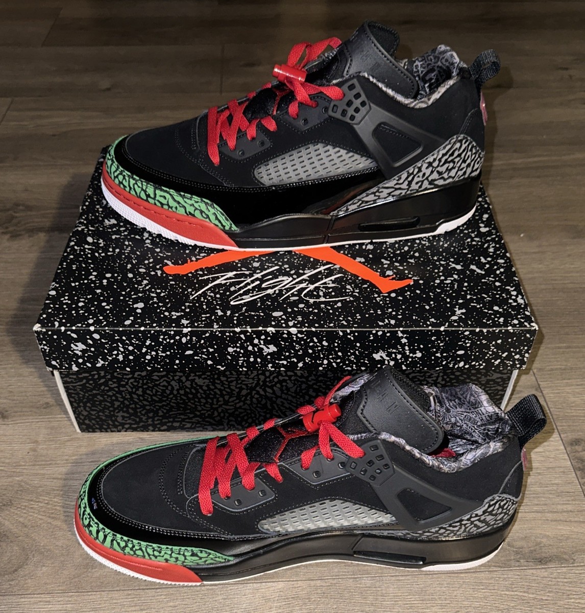 Spike Lee Jordan Spizike Low Black Varsity Red Mens 12 New With