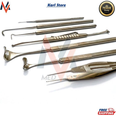 #ad Set Of 7 Karl Storz Ophthalmic Surgical Instruments $161.00