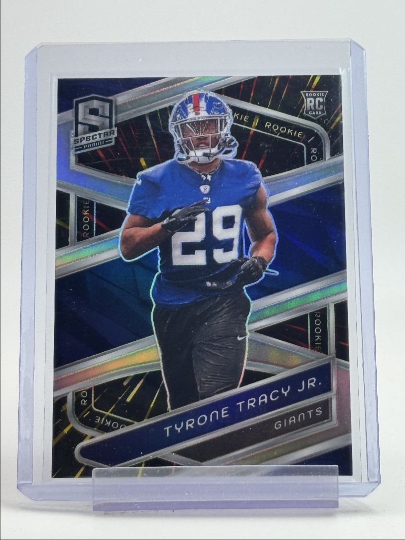 TYRONE TRACY JR. 2024 SPECTRA ROOKIE HYPER PRIZM GIANTS #180 RC /75 Q2305