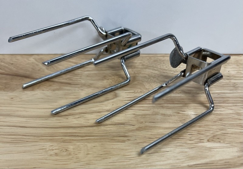 Farberware Open Hearth Broiler Rotisserie Grill 400 Series Spit Rod Forks