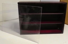 Shadow Box Display Case Large Storage Picture Frame 11.75x8.5x3" Wood Plexiglass