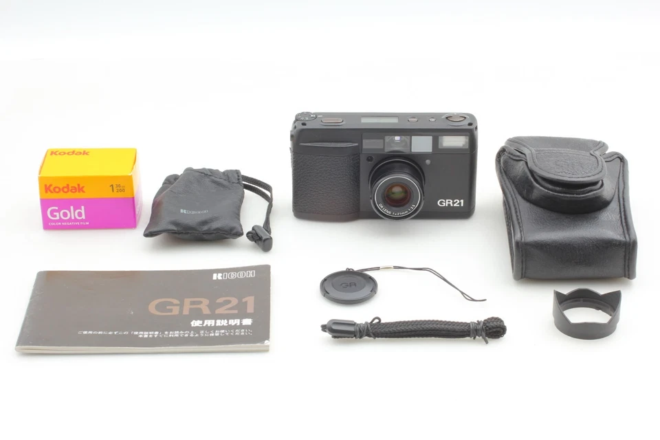 LCD Works [MINT w/ Case ] Ricoh GR21 35mm Point&Shoot Film Camera From JAPAN - Image 3 of 4
