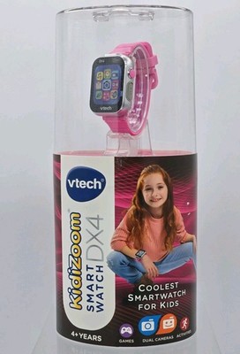 NEW VTech Kidizoom Smart Watch DX4 Pink Electronic Learning Toy for Kids 4-7 Yrs
