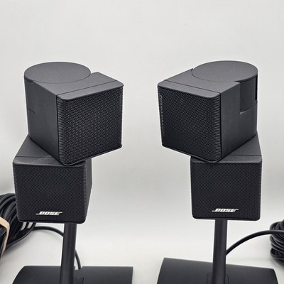 Pair Of 2 Bose Jewel Double Cube Satellite Speakers W Original
