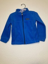 Columbia Sportswear Full Zip Fleece Jacket Toddler 3T Blue LS Warm Casual