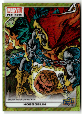 Upper Deck 2022 Marvel Platinum No. 184 Hobgoblin Yellow Rainbow