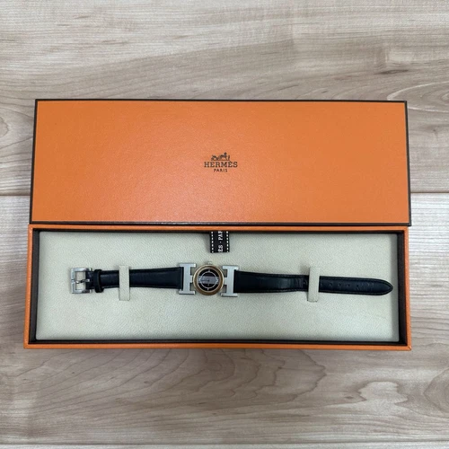 Hermès Paprika Pa1.220 Analogico Quarzo Donna Raro Orologio Hermes Donna Vintage 154