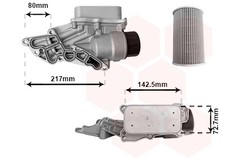Ölkühler mit Ölfiltergehäuse für Mercedes-Benz SLK R171 350 300 CLS