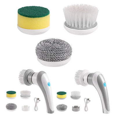 #ad Electric Wireless Clean Brush 360 Degree Rotation 3 Replaceable Brush Heads New $23.07