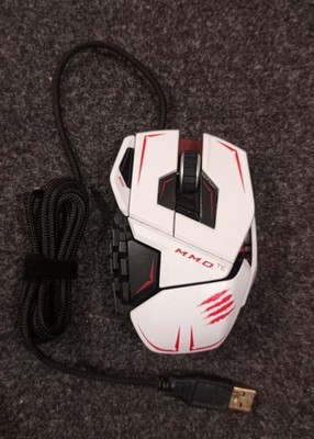 Mad Catz M.M.O. TE Tournament Edition Gaming Mouse   White   Rare   8200 DPI