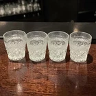 Anchor Hocking Wexford Old Fashion Glasses, Set of 4, Vintage Rock Tumblers