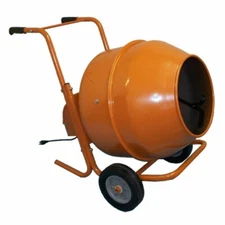 5 Cu Ft Portable Cement Concrete Mixer 1/2 HP 110V Electric Mortar Barrow Wheel
