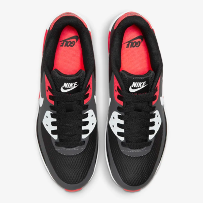 Nike Air Max 90 Golf Shoes 'Iron Grey/Infra Red 23' (CU9978-010