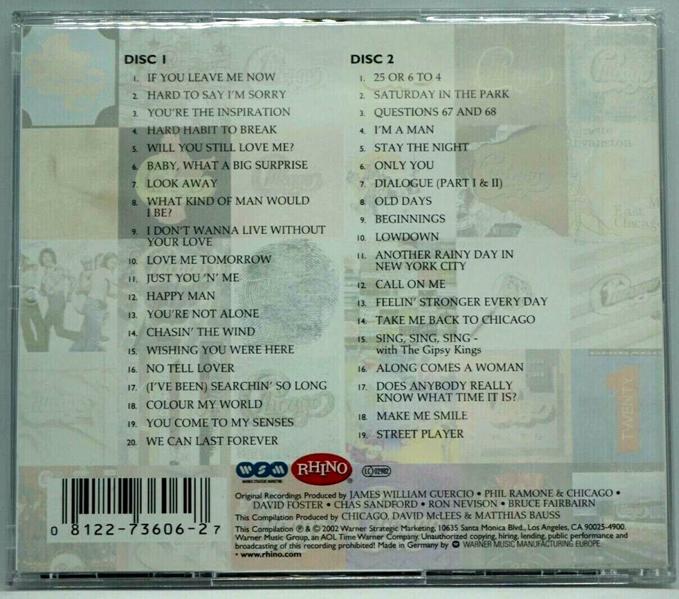 Chicago : The Chicago Story - Complete Greatest Hits (2CD Album) - Peter Cetera - Image 2 of 4