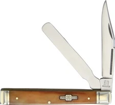 Rough Ryder Doctors Smooth Tobacco Bone Folding Stainless Pocket Knife 1905