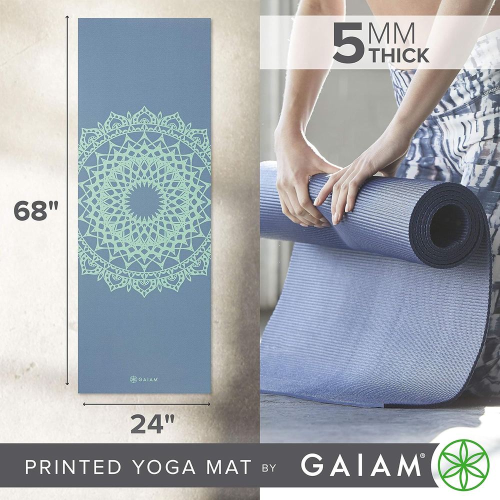 Premium 5mm Non-Slip Yoga Mat for Fitness & Exercise – Extra Thick & Durable