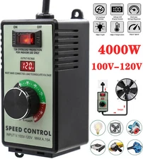 4000W AC Motor Speed Controller 110-120V 15A Voltage Regulator Variable Switch