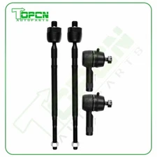 Fits Mitsubishi Lancer FWD New (2) Inner and (2) Outer Tie Rod End Steering Set