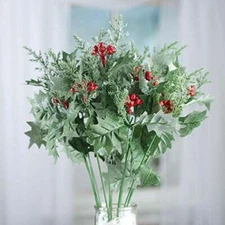 Factory Direct Craft 20 Inch Wintry Artificial Holly and Pine Embellishing 
