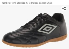 Umbro Men's Classico Xi LC Indoor Soccer Shoe Black Size US 7
