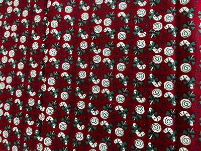 Half Yard Vintage Christmas Fabric 22 x 19