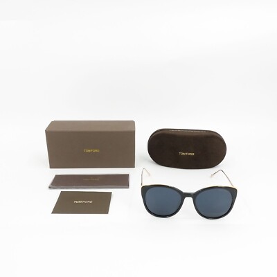 Tom Ford TF641 Round Sunglasses Black and Blue OS | eBay display picture 1