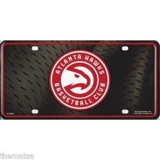 ATLANTA HAWKS BASKETBALL CLUB TEAM LOGO METAL LICENSE PLATE MADE IN USA