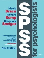 SPSS for Psychologists-Dr Nicola Brace, Dr Rosemary Snelgar, Dr Richard Kemp