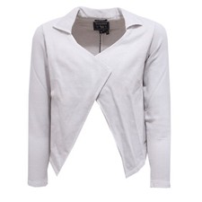 2338Y felpa cardigan bimba girl WOOLRICH grey cotton open sweatshirt