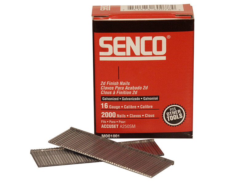 Senco Dritto Brad Chiodi Zincato 16G X 32mm (Confezione 2000) SENRX15EAA