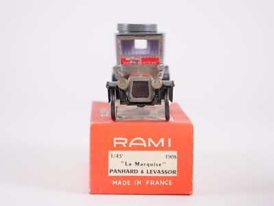 Miniature Voiture Rami Panhard Et Levassor La Marquise 1908 - Échelle 1:43 - Variante 3 - Boîte Plexiglas - Occasion