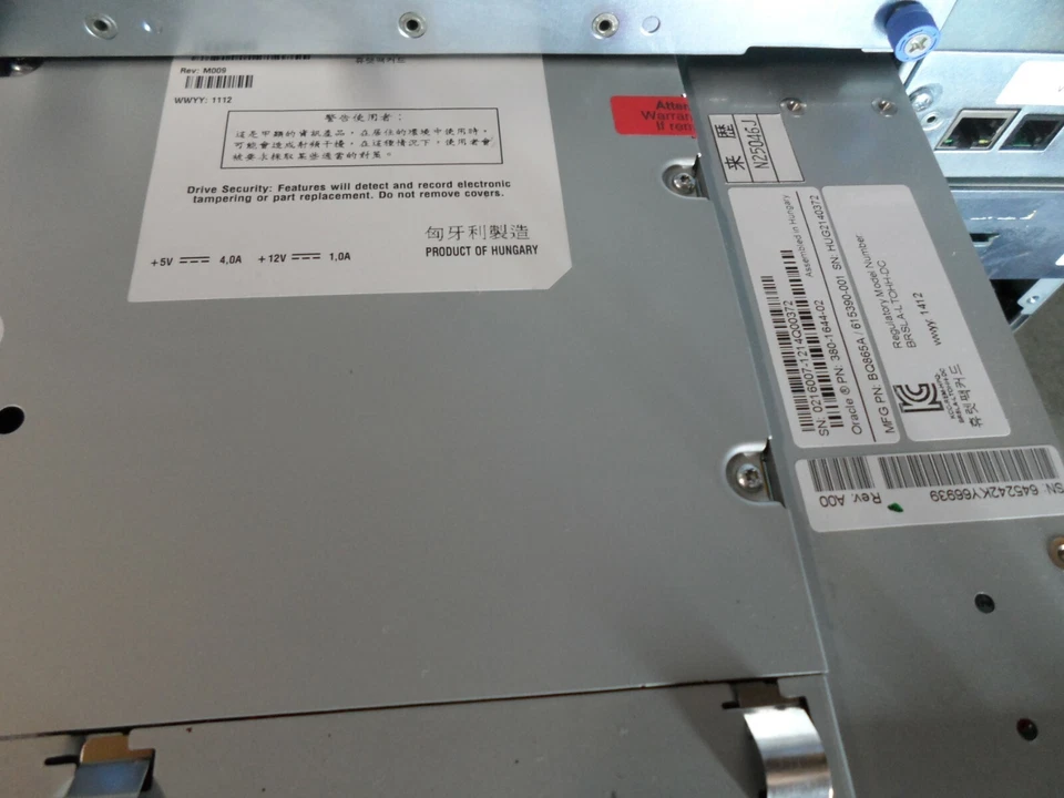 Oracle SUN SL24 2U ONE LTO4 SAS HH Library 380-1643 SL24-1L4H-SAS-Z 380-1601 - Image 4 of 4