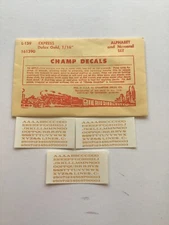 Champ Decals HO Scale Alphabet & Numeral Set L-139: Express, Dulux Gold, 1/16”