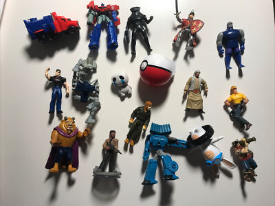 Lot Of Toys Action Figures Pokemon Transformers DC Universal Monsters Misc. 