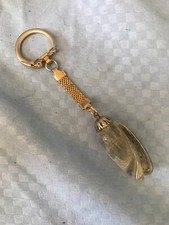 VINTAGE DANGLING GREY SEASHELL KEYCHAIN