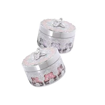 Flower Knows Swan Ballet Music Box Setting Powder in Snow Pearl