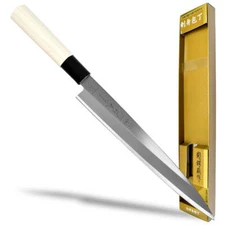 Seki Japan TSUBAZO Yanagiba Knife 210 mm (8.3 in) Japanese Sushi Chef Knife, Sta