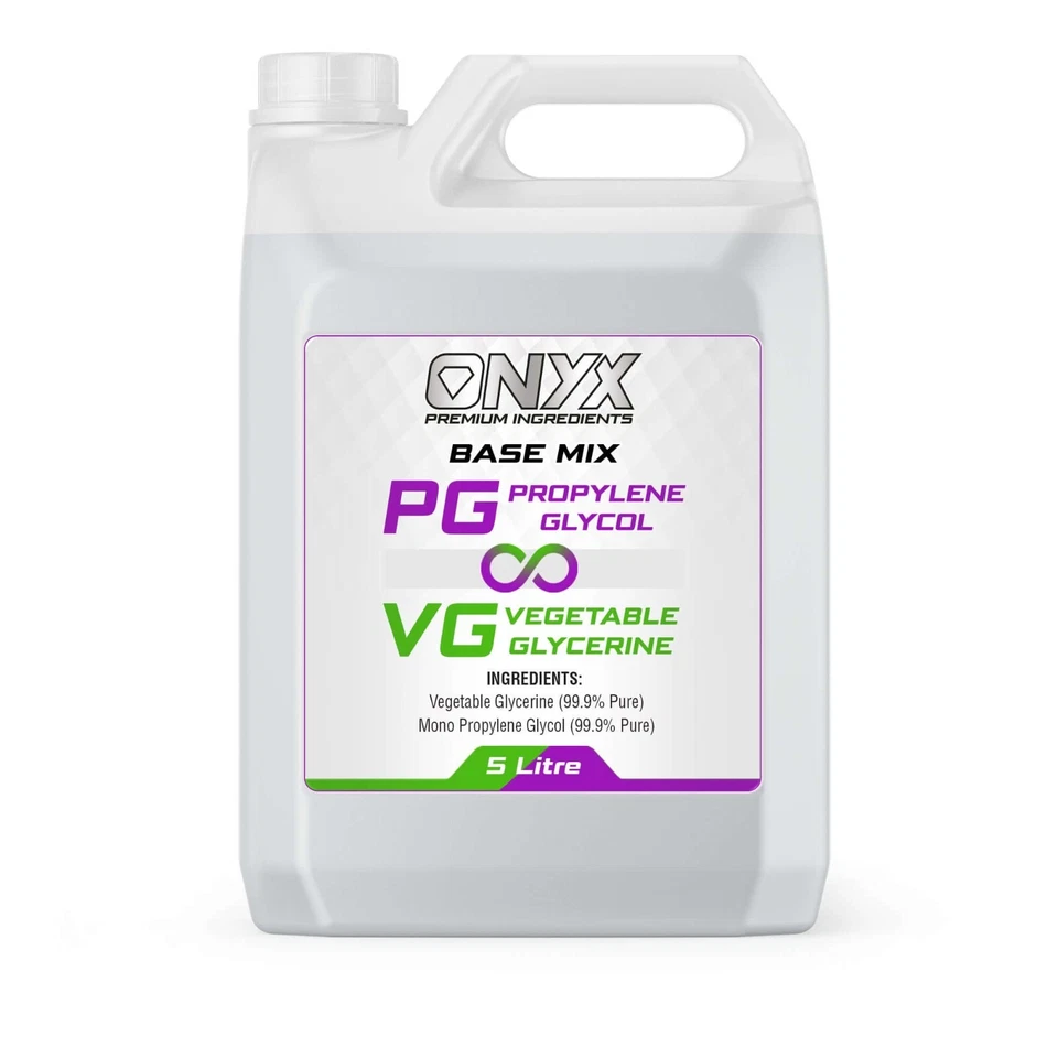 ONYX Vegetable Glycerine Propylene Glycol Base Mix VG PG High Purity PreMixed Pure