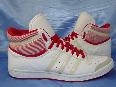 ADIDAS SLEEK SERIES SNEAKER HI GR 39 1/3 SCHUHE WHITE RED MID TOP TEN DAMEN - Bild 1 von 4