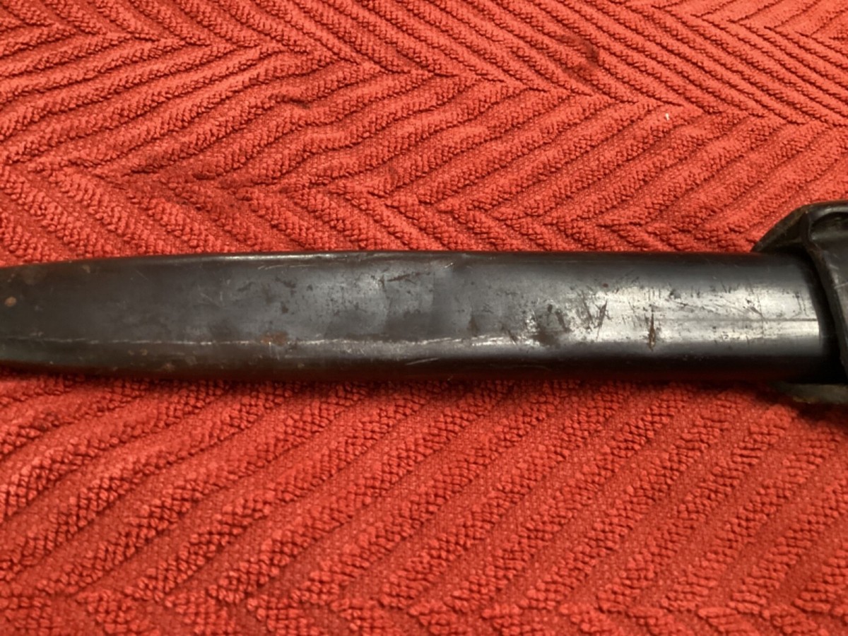WWII German S84/98 Bayonet w/Scabbard Mauser K98 Rifle UNMARKED